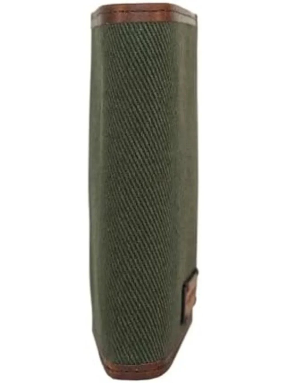 Stylish Olive Canvas & Leather Trifold Wallet - Compact, Durable, Versatile